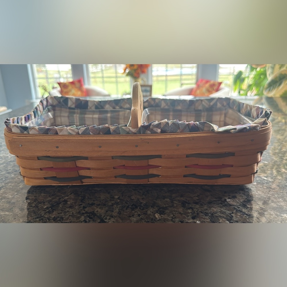 Longaberger Plaid Bread Basket 🧺